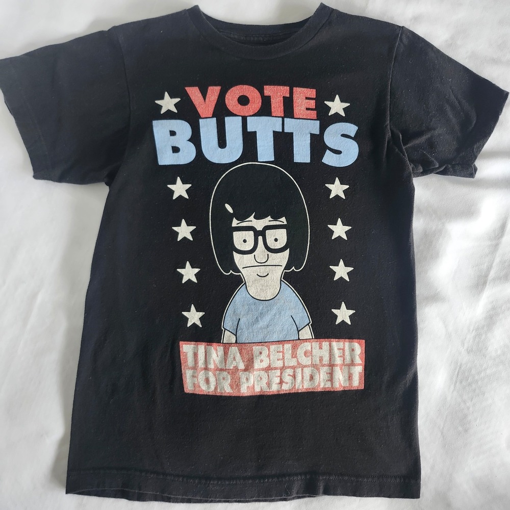 BOB'S BURGERS Tina Belcher‎ vote butts t shirt size x small ripple junction